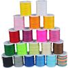 Luabue 20 Colori Filo di Cera 0.8mm Cordino di Cotone Cerato 10m | Poliestere Macramèper Collane Cordino Colorato Taglia Fili Spaghi, DIY Gioielli, Fili di Perline