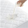YSTELLAA Coprimaterasso Matrimoniale 160x190cm, Bianco | Elastica Coprimaterasso Antiacaro, Proteggi Coprimaterassi Trapuntato Traspirante, Elastici Fino a 30cm