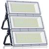 YIQIBRO Faretto LED da Esterno 300W 30000LM 3 in 1 Faro LED Esterno,1 Pezzi | IP67 Impermeabile Lampade LED con Trasformatore, 6500K Bianco Freddo Luce di Sicurezza Per Giardino Garage Fabbrica Stadio