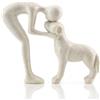 LOVIN PRODUCT Cane & Io Statua Sabbia, Ricordo per Amanti dei Cani | Figurina Resina per Arredo, per Mensola, Soggiorno, Camera, Ufficio, Scrivania, Grazioso Ricordo per Amanti Animali