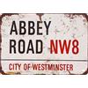 Generic Targa in metallo vintage Abbey Road, 20,3 x 30,5 cm