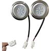 ADZJOY 2 pz 1.5-2 w LED Fornello Cappa Lampadina 12 V 24 V 110 V 220 V con Connettore SM El YL 2.36-2.56in Foro Armadio Luce 20 W Alogena Equivalente (Color : White, Size : El Connector_12V)