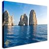 Wallazz Quadro su Tela Campania - Quadri Moderni Soggiorno - Napoli, Salerno, Caserta, Amalfi, Sorrento, Capri - Stampa su Tela - Quadro Moderno Soggiorno 60x120cm