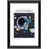 LABORATORIO 102 Quadro Kandinskij Alcuni Cerchi (20x30 cm) Arte Contemporanea - Stampa Fotografica da Parete con Cornice inclusa - Poster Moderno Pronto da Appendere