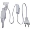 ONSSI Connettore spina con interruttore per strisce led neon 220 V larghezza 10 mm, raddrizzatore 8 A IP65 per neon led 220 V, lunghezza 1 m