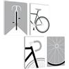 mojoliving Bauhaus - Set di 3 poster da parete in bicicletta, decorazione per soggiorno e camera da letto, poster estetici in regalo, immagini astratte Bauhaus, stampa artistica per decorazione