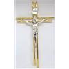GTBITALY 10.588.20 croce crocefisso crocifisso con cristo argento e targhetta inri da muro da parete oro misura 20 cm