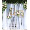 Duories 20m x 160cm di tessuto in tulle morbido, stoffe in tulle per cucito, tessuto a rete per decorazioni, drappeggio per arco nuziale, tenda per cerimonia, arco per matrimonio, decorazioni a mano, arco per