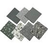 Jukway 7 Pezzi Tessuto di Cotone 50 x 50 cm Stampati Stoffa Patchwork Quadrati Tessuti Bundle Design Assortiti Trapuntato Cucito fai da te Decorazione Artigianato Quilting Scrapbooking (Grigio)