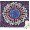 Ali Brothers Telo Copritutto Mandala 210x240 cm, Copridivano 3 Posti Boho Indiano in Cotone, Multiuso per Mare, Picnic, Arazzo da Parete, Casa e Viaggio