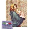 F.LLI BONELLA FRATELLI BONELLA - Madonna con Bambino del Ferruzzi Quadro Sagomato Vintage in Legno di Pioppo - 10.7 x 13.3 cm - 100% Made in Italy