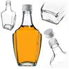 KADAX Bottiglie in Vetro 250ml con Tappo a Vite Bianco - Bottiglie vuote da riempire per liquore, Grappa, Olio e aceto, conservazione Alimentare