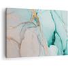 ARTTOR Moderno Quadro su Tela 70x50 cm Stampe da Parete Astratto Pastello - 4451 | Marmo Turchese Astrazione Quadro Decorativo 1 pezzo Soggiorno Camera da Letto Arte da Parete Decorazione da Parete ARTTOR
