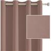 Ystyle Tende Oscuranti per Interni 2 Pezzi, 140x225 CM, Termiche Isolanti, Anti-Rumore, con Anelli, Tenda Moderna Per Camera da Letto e Soggiorno, Rosa Selvatica