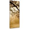 Feeby Quadro Tela Non Tessuta Radura Della Foresta 30x90 cm Decorazione murale Immagini Moderni Soggiorno Nebbia Natura giallo