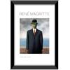LABORATORIO 102 Quadro René Magritte Il Figlio Dell'Uomo (20x30 cm) Arte Contemporanea - Stampa Fotografica da Parete con Cornice inclusa - Poster Moderno Pronto da Appendere