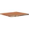 vidaXL Piano Tavolo 60x60x2,5 cm Quadrato Massello Acacia Bordi Vivi