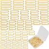 GORGECRAFT 100pz 5 Stili Ganci Reggiseno Cinturino di Ricambio in Metallo Dorato Clip Costume da Bagno Gancio Scorrevole Regolabile Chiusura Reggiseno Bagno Top Lingerie Bikini Abito 8/10/12/15/20mm