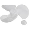 EffiFish Elica di ricambio per ventola a 3 foglie, 30,5 cm, per scrivania, piedistallo, pavimento e pensili, nero trasparente (bianco trasparente)
