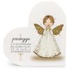 VELORAH Regalo Angelo Protettore in Legno di Faggio, Cuore Decorativo Autoportante con Dedica, Idea Regalo Persona Cara, Casa e Ricordo, Made in Italy