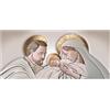 Lupia - Quadro moderno sacra famiglia Canvas World THE KISS CERAMIC 45x100 cm, Stampa su Tela, Telaio in Fibra di Legno, quadro capezzale camera da letto o per soggiorno ufficio natività