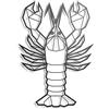 keluly Aragosta scultura in metallo ornamento da parete elemento decorativo poster, souvenir, poster, decorazioni, animali marini, regalo per gli amanti del mare e dell'oceano, esploratori, pescatori