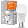 LEDVANCE Lampada LED intelligente con tecnologia WiFi, B22d-base ottica opaca,Colore della luce modificabile (2700K-6500K), 806 Lumen, sostituzione delle lampade 60W, 4-Confezione