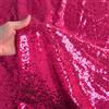 ShinyBeautyTessuto di paillettes 92 CM Fucsia Glitter Tessuti di paillettes Hot Pink Materiale trapuntato Flip Tessuto di paillettes Poliestere per le donne Vestito Tessuto per feste