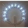 Fatma CORONCINA DECORATIVA LUMINOSA CON LAMPADINE A LED BIANCO FREDDO DIAMETRO 10 CM E CON TRASFORMATORE 220v