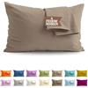 SoNiT home decor SONIT - Set 4 Federe Terra Cuscino Letto 50x80 cm 100% Cotone con Chiusura a Busta, Morbidi e Traspiranti, Letto Matrimoniale, Fodere Guanciale Lavabili Biancheria Letto, Made in Italy