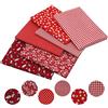 aufodara 6 Pezzi 50 x 80 cm Tessuto Artigianale Tessuti Tessuto Cotone Grande Stoffa Patchwork Cucito Creativo Stoffe a Metro Materiali per Hobby Creativi Fatto a Mano (Rosso)