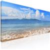 CheQuadro! Quadro paesaggio marino colorato, quadro grande soggiorno, quadro mare lungo Spiaggia Incantevole a Koh Samui con Mare Turchese stampa su tela, intelaiato pronto da appendere seal24 - 180x70 cm