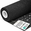 Amazinggirl Tessuto impermeabile al metro 1M x 160 cm - Stoffa resistente all'acqua per esterni ideale per tende cuscini coperture mobili da giardino e progetti di cucito Grafite lino ecologico Oeko-Tex