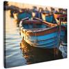 MuchoWow© Stampa Foto Quadro Moderno Quadri Moderni Soggiorno Con Cornice | 40x30 cm - Stampe Da Parete Camera Da Letto Decorazione PosterBarca - Acqua - Porto - Legno - Stile Marino