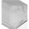Fondlife Toppe autoadesive in microfibra, 6 pezzi da 20 * 30 cm, toppe autoadesive in tessuto, toppe autoadesive per riparazione in tessuto, aspetto in pelle scamosciata in similpelle (Grigio chiaro)