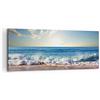 ARTTOR Stampe da Parete Moderne 100x40 cm Quadro su Tela Paesaggi Marino - 3551 | Mare Bordo Acqua Quadro Decorativo Grande 1 pezzo Soggiorno Camera da Letto Arte da Parete Decorazione da Parete ARTTOR