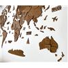 WoodLeo Mappa del mondo in legno,grande decorazione da parete in 3D,dimensioni (M & L & XL),idea regalo per ogni occasione,decorazione da parete per casa,cucina o ufficio