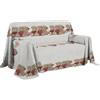 PENSIERI DELICATI Telo Copridivano 180 x 290 cm Made in Italy, Telo Copritutto 100% Cotone Puro, Fantasia Orsetti Rosso, Ideale come Telo Arredo, Salvadivano o Copriletto Estivo (1 Piazza)