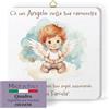 F.LLI BONELLA FRATELLI BONELLA - Quadro Angioletto per Bambini - Quadro in Legno 19x19 cm con Scatola Regalo - 100% Made in Italy