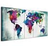 murando - Quadri Moderni per Soggiorno Grandi, Mondo, 150x60 cm | Chiodi Inclusi, 5 Pezzi, Quadro Moderno, Pannelli Decorativi per Pareti, Decorazione da Parete, Resistenti Allo Sbiadimento