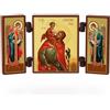 NKlaus - San Cristoforo - trittico di icone cristiane - Svyatoj Hristofor - legno d'altare itinerante 36180