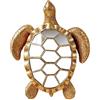 Generic Decorazione da parete a specchio a forma di libellula, color oro, decorazione da parete con libellule fatte a mano, decorazione creativa da parete in vetro a specchio con farfalla, perfetta per case a