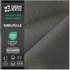 DreamRoots Ecopelle al Metro per Tappezzeria, Grigio Scuro, 0.5 m | Similpelle / pelle sintetica al metro, per rivestire divani, sedie, testiera, 650 g/m², 140 cm, morbida, OEKO-TEX