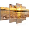 Runa Art Tabella Beach Decorazione parete e mare - 150 x 75 cm XXL Stampa su Tela Salotto Appartamento - pronta per essere appesa - 607953a