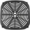 EaseSunny Piastra grill per friggitrice ad aria, 22,5 x 22,5 cm, vassoio antiaderente per una facile pulizia, griglia di ricambio nera per la maggior parte delle friggitrici ad aria