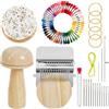 Generic Kit di toppe a maglia, portatile, strumento per rammendo, cucito, per principianti, fai da te, riparazione di fori, set di strumenti per tessitura patchwork (set stile fungo)
