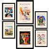 Nacnic Set di 6 poster di Picasso e Matisse. L'ultimo secolo. Stampe fauvismo e surrealismo per interior design e decorazione. A3 & A4, senza cornici.