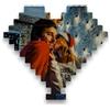 StickerLab Cuore in Mattoncini Regali Personalizzati, Made in Italy - Idea Regalo Personalizzata - Stampa Foto, Regali Personalizzabili - Festa della Mamma, Anniversario, San Valentino - 16x16cm