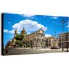 Wallazz Quadro su Tela Sicilia - Quadri Moderni Soggiorno - Palermo, Catania, Messina, Siracusa, Trapani - Stampa su Tela Canvas HD - Quadro Moderno Soggiorno 50x150 cm