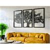 VAILLA Albero della Vita da Parete Quadri Moderni - Legno 3D Soggiorno Casa | Legno MDF 6 mm, Tagliato al Laser, Albero della Vita, 5 Misure, Nero Argento Oro, personalizzabile, Soggiorno Cucina